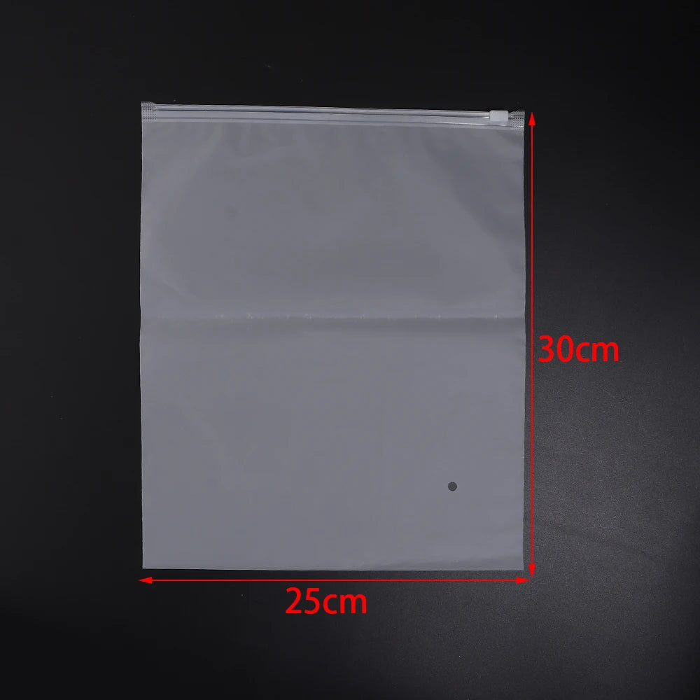 Matte Frosted Ziplock Bags – Jewelry & Craft Storage Pouches Ziplock Storage Bags PLUSH 25X30cm 5pcs