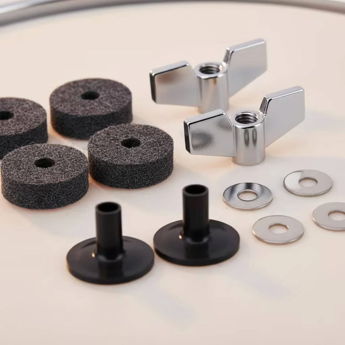 12-Piece Drum Hardware Kit – Wing Nuts, Felts & Washers Drum Hardware Kit PLUSH