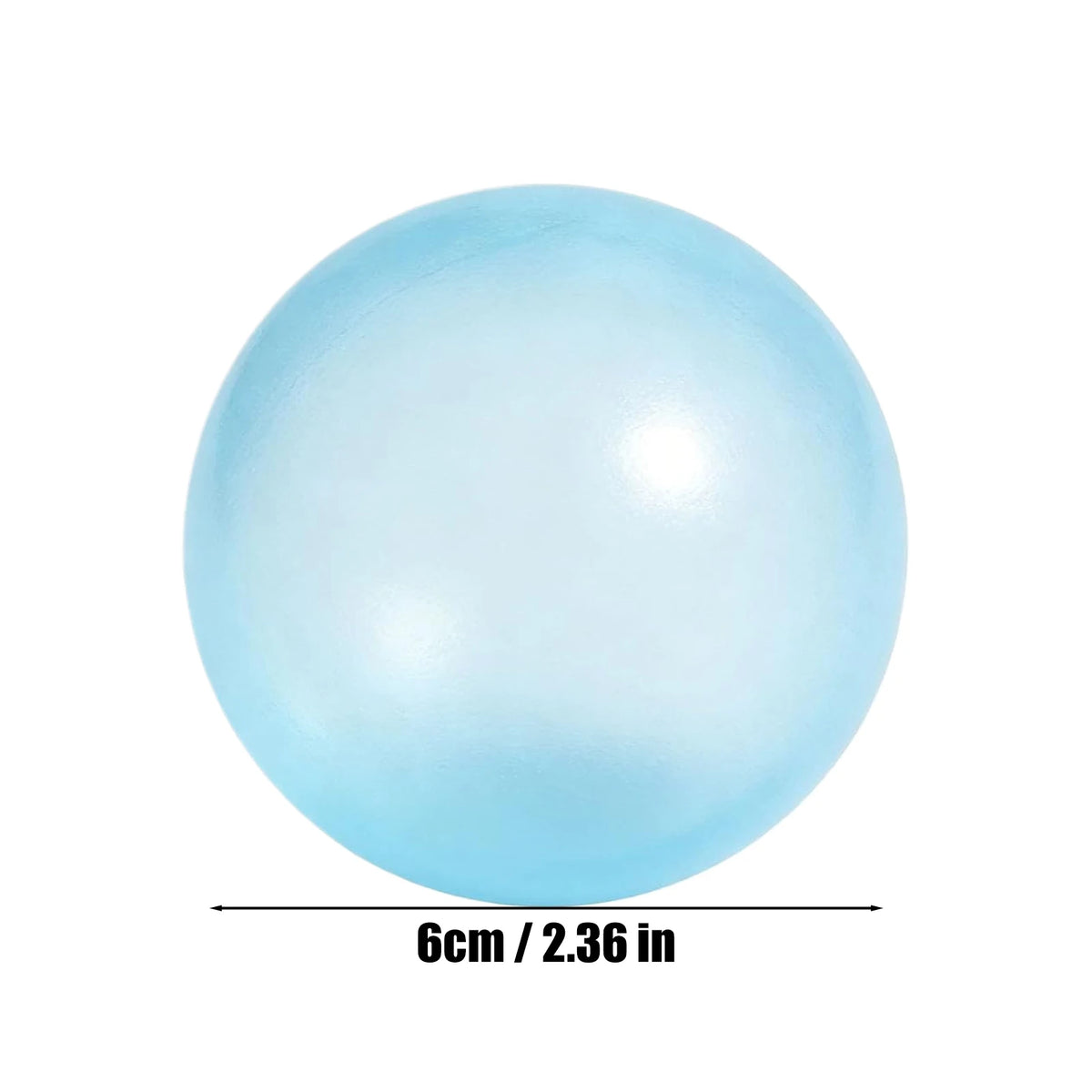 Slow-Rise Squishy Squeeze Fidget Toy – Soft Sensory Ball Fidget Squeeze Toy PLUSH 6cm Blue