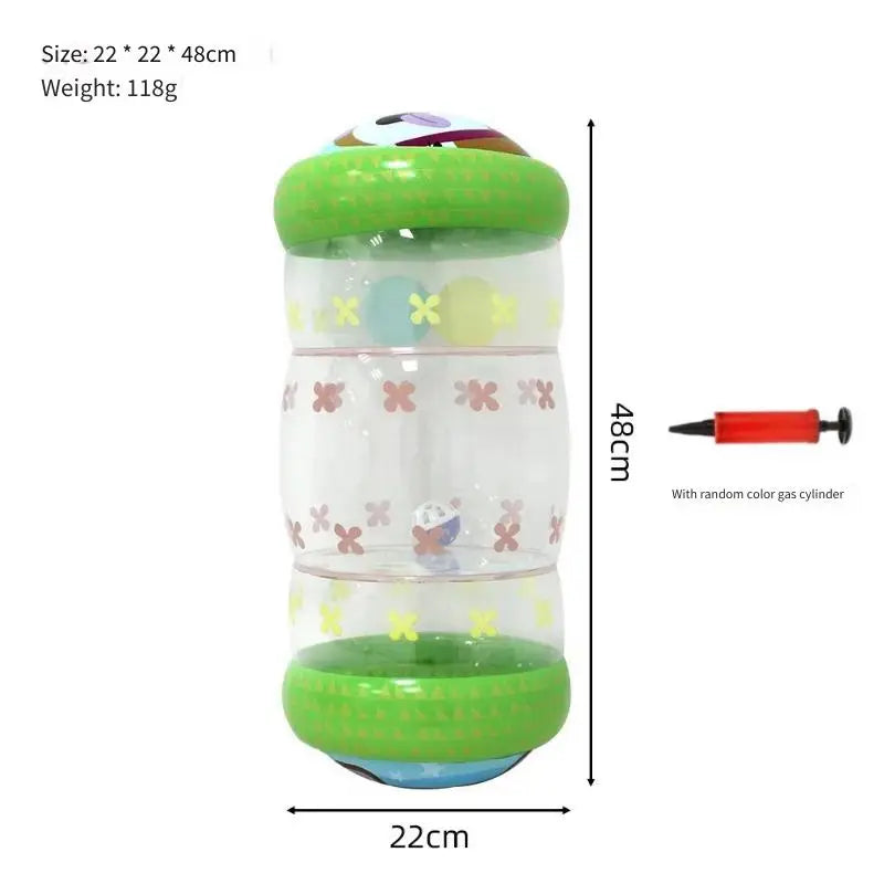 PVC Inflatable Roller Rattle Toy for Babies & Toddlers 0–3Y Inflatable Baby Toy PLUSH