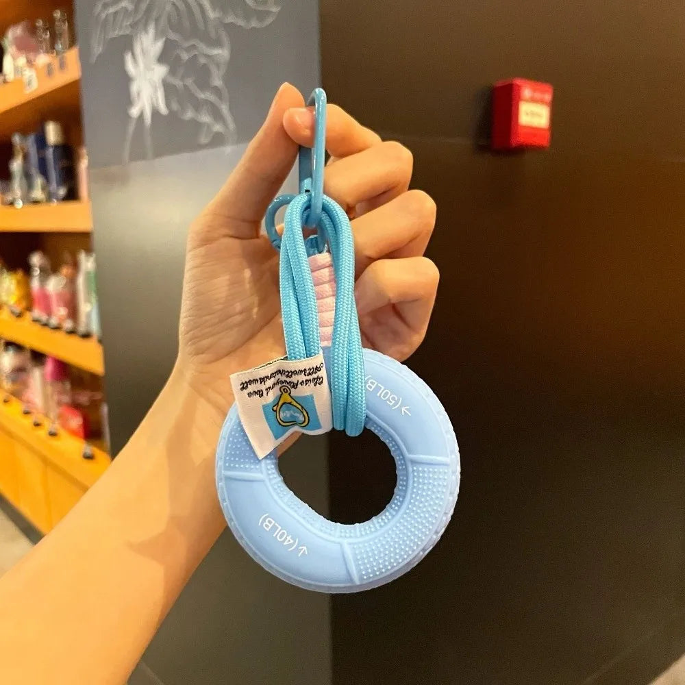 Silicone Hand Grip Trainer Keychain – 6 Colors | Fidget Ring Grip Trainer Keychain PLUSH Blue