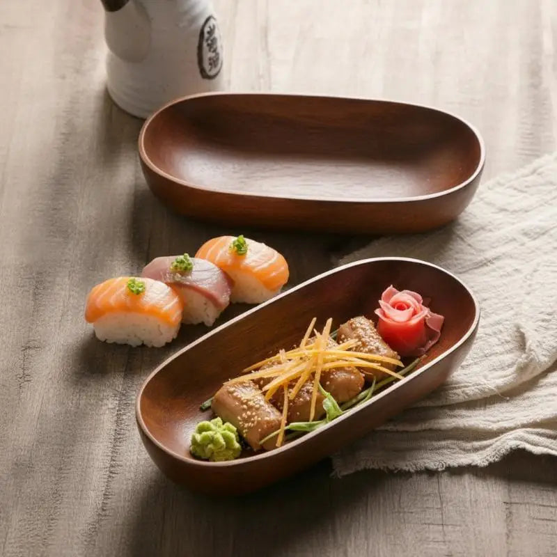 Handcrafted Wooden Boat Bowl – Serving Tray & Organizer Decorative Wood Bowl PLUSH