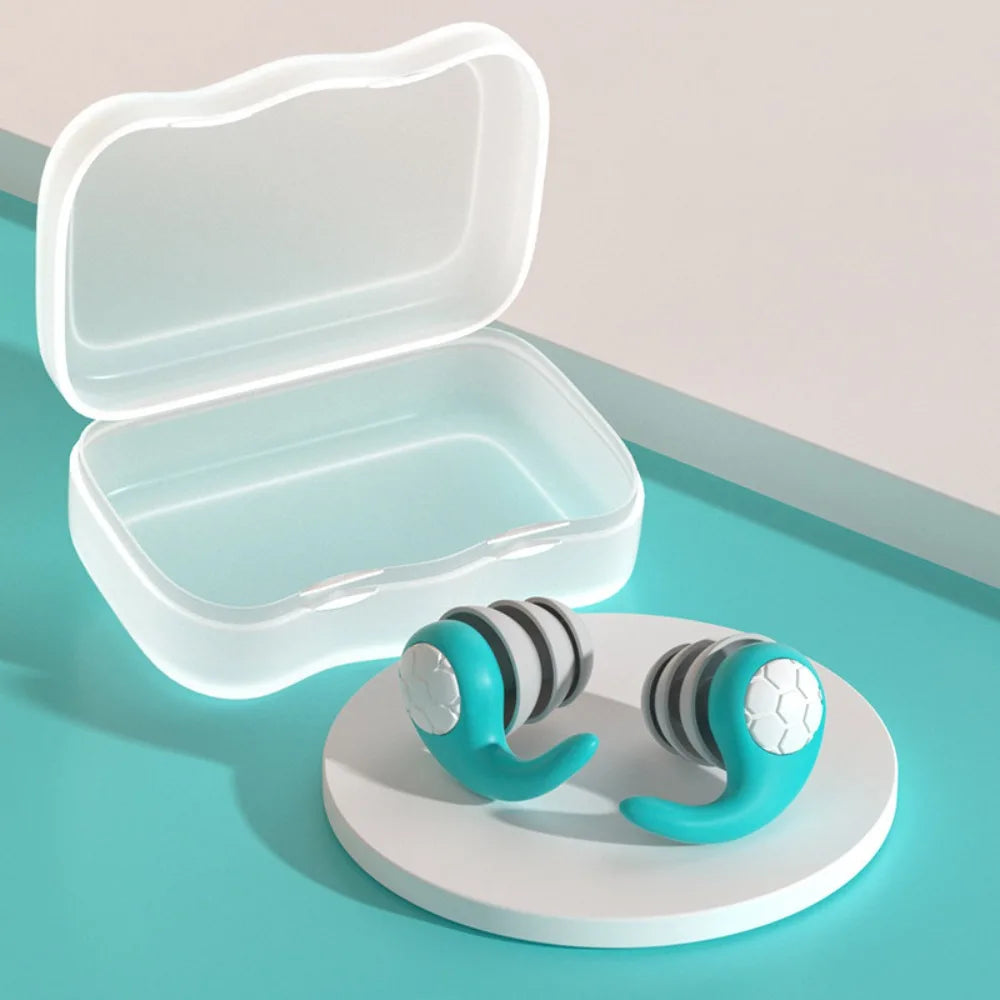 Waterproof Silicone Earplugs – Three-Layer Noise Blocking Silicone Earplugs PLUSH