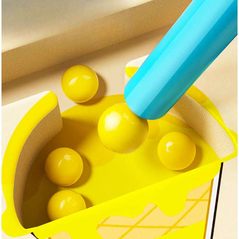 Wooden Ice Cream Maze Puzzle Toy – Color Sorting for Kids 3–6 Wooden Maze Puzzle Toy PLUSH