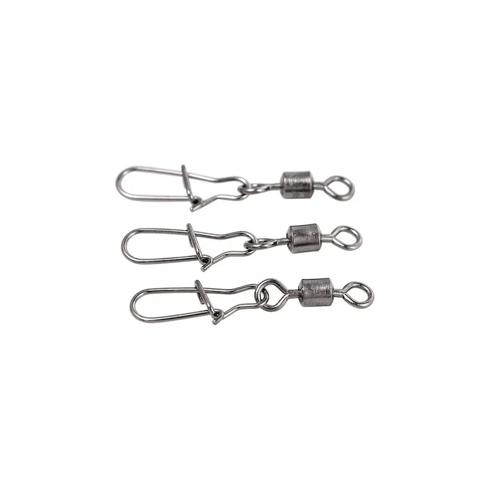 Ball Bearing Fishing Connector Swivels – Interlock Snap 50–200pcs Fishing Swivels PLUSH