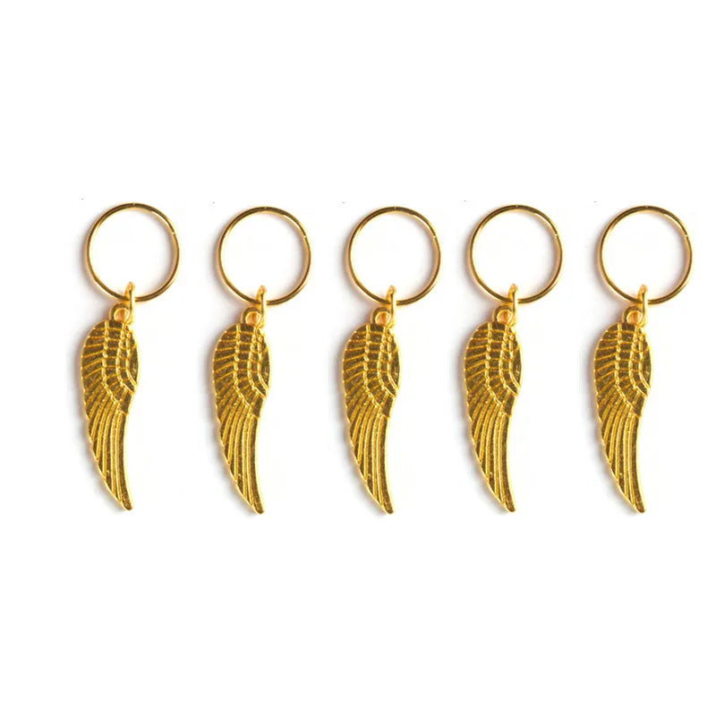 Alloy Shell Dreadlock Beads Hair Cuffs Rings & Clips – 5-10pcs