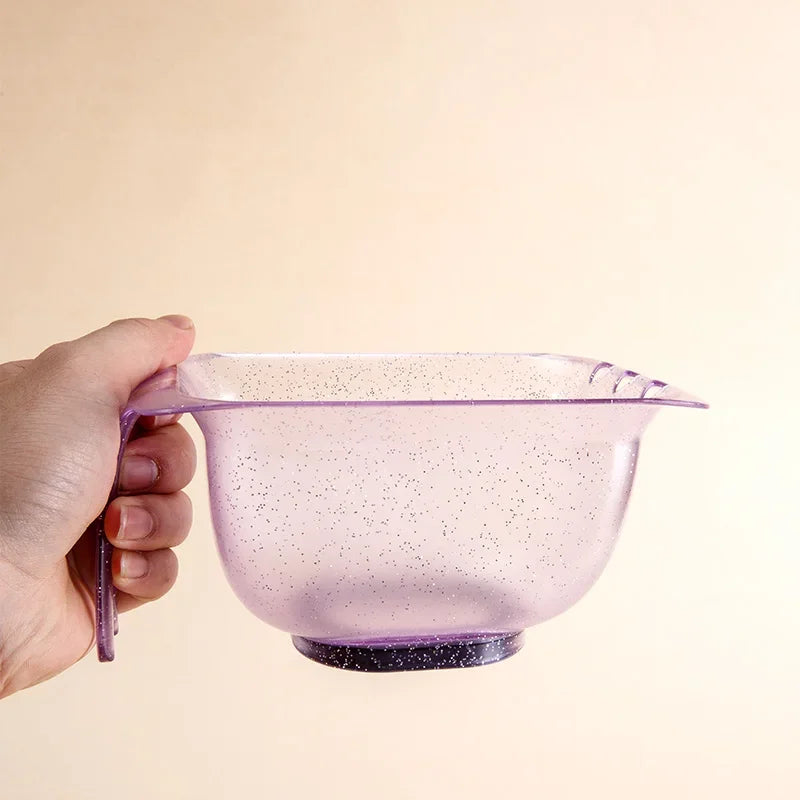 WANMEI Glitter Hair Color Mixing Bowl – Hairstylist Essential Hair Dye Mixing Bowl PLUSH