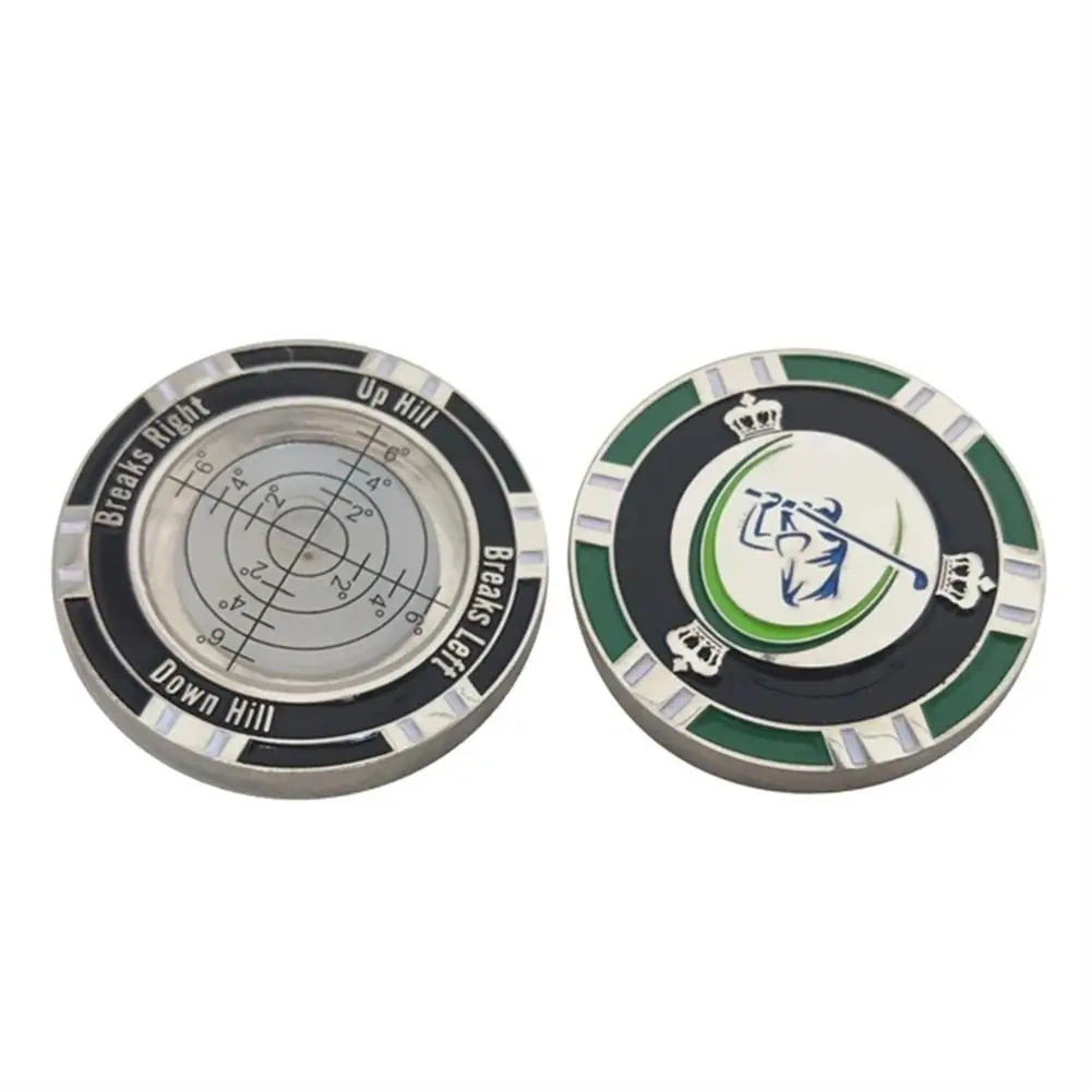 Golf Green Reader Slope Meter & Spirit Level Tool Golf Training Tool PLUSH Style2 white