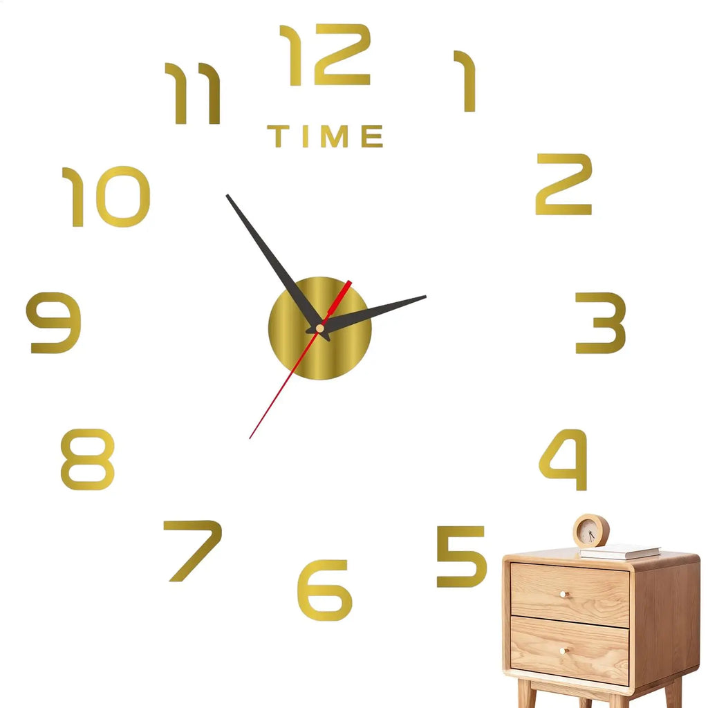Acrylic Frameless DIY Wall Clock – Silent Modern Home Decor Decorative Wall Clock PLUSH