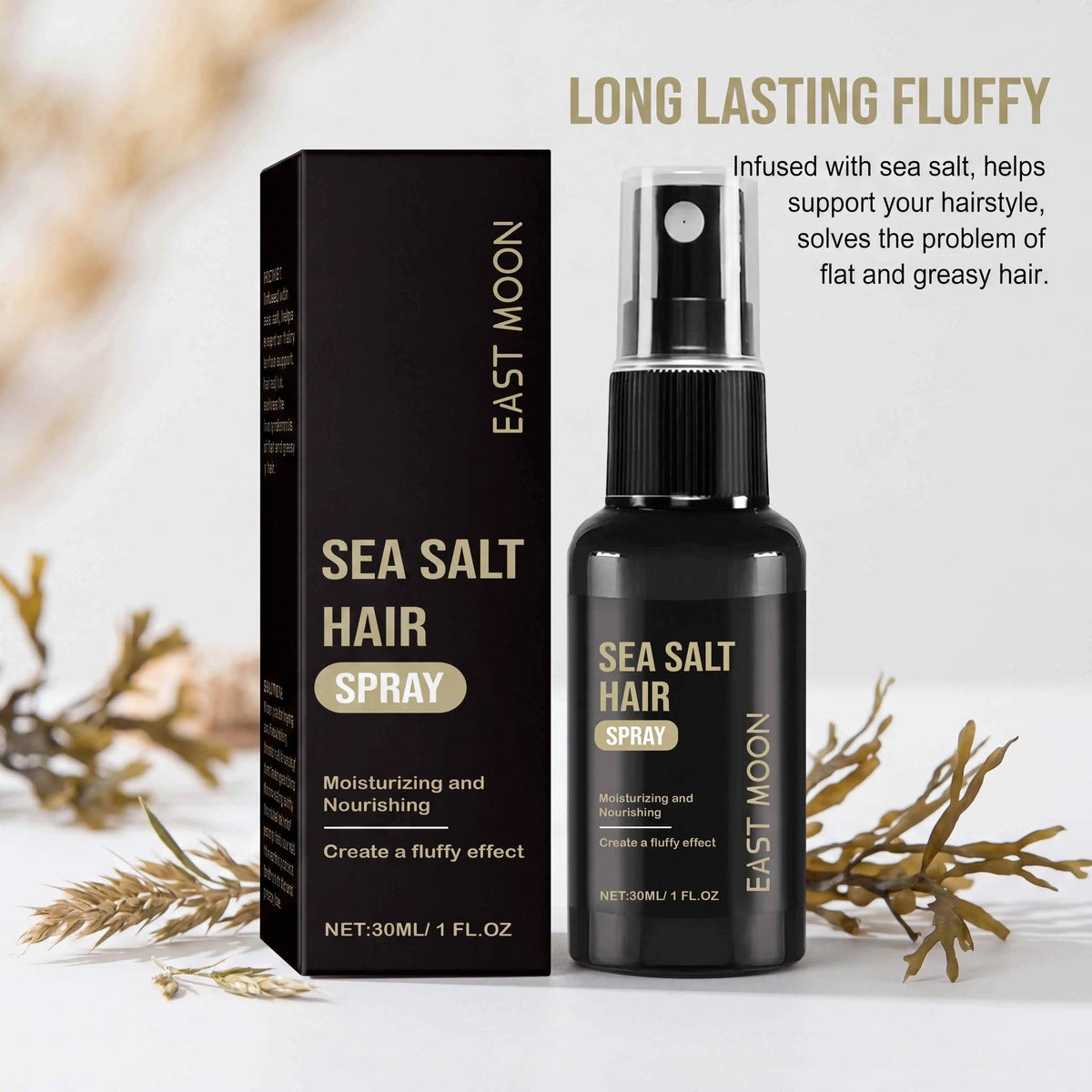 Sea Salt Hair Texturizing Spray – Volume, Texture & Hold 30ml Hair Texturizing Spray PLUSH