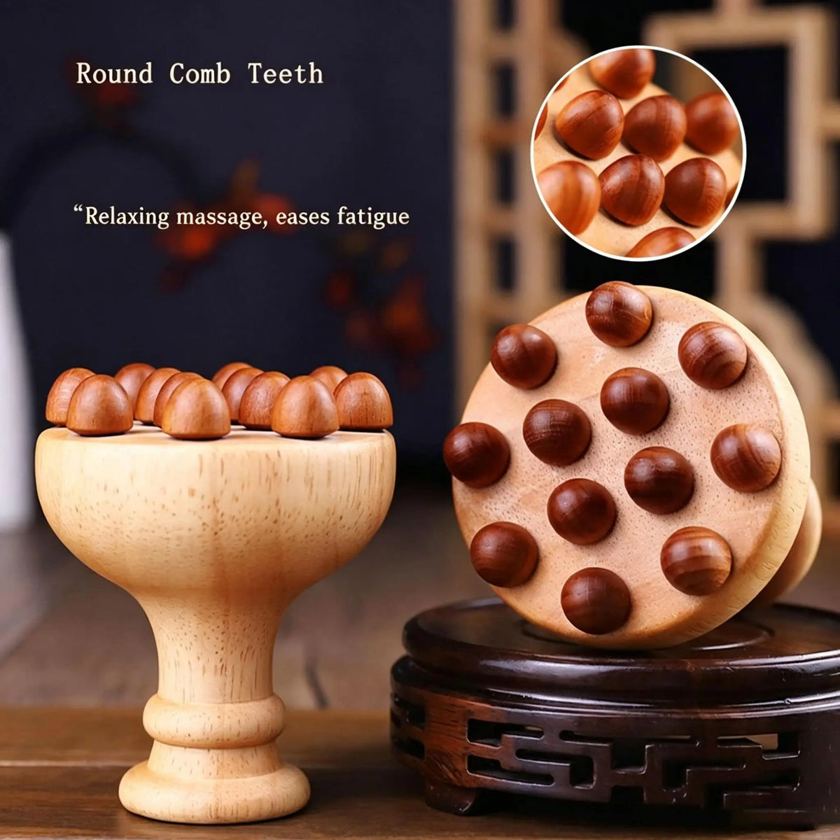 Wooden Gua Sha Massage Tool – Manual Body Massage Brush Wooden Massage Tool PLUSH