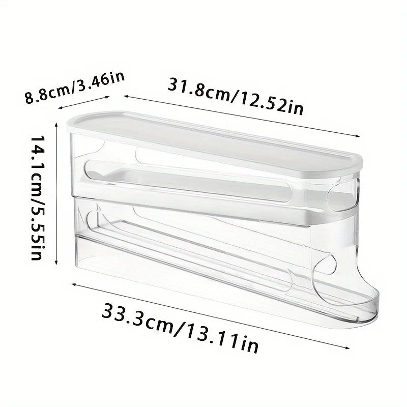 2-Layer Auto Slide Egg Storage Box – Holds 12–14 Eggs Egg Storage Box PLUSH
