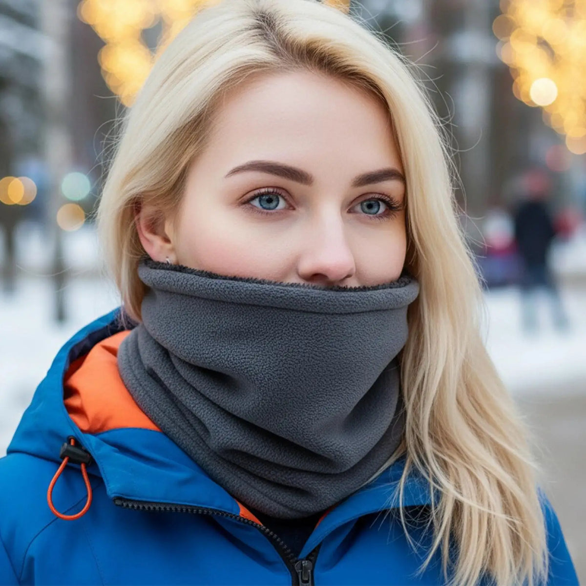 Fleece Neck Gaiter – Windproof Winter Scarf & Face Warmer Fleece Neck Gaiter PLUSH