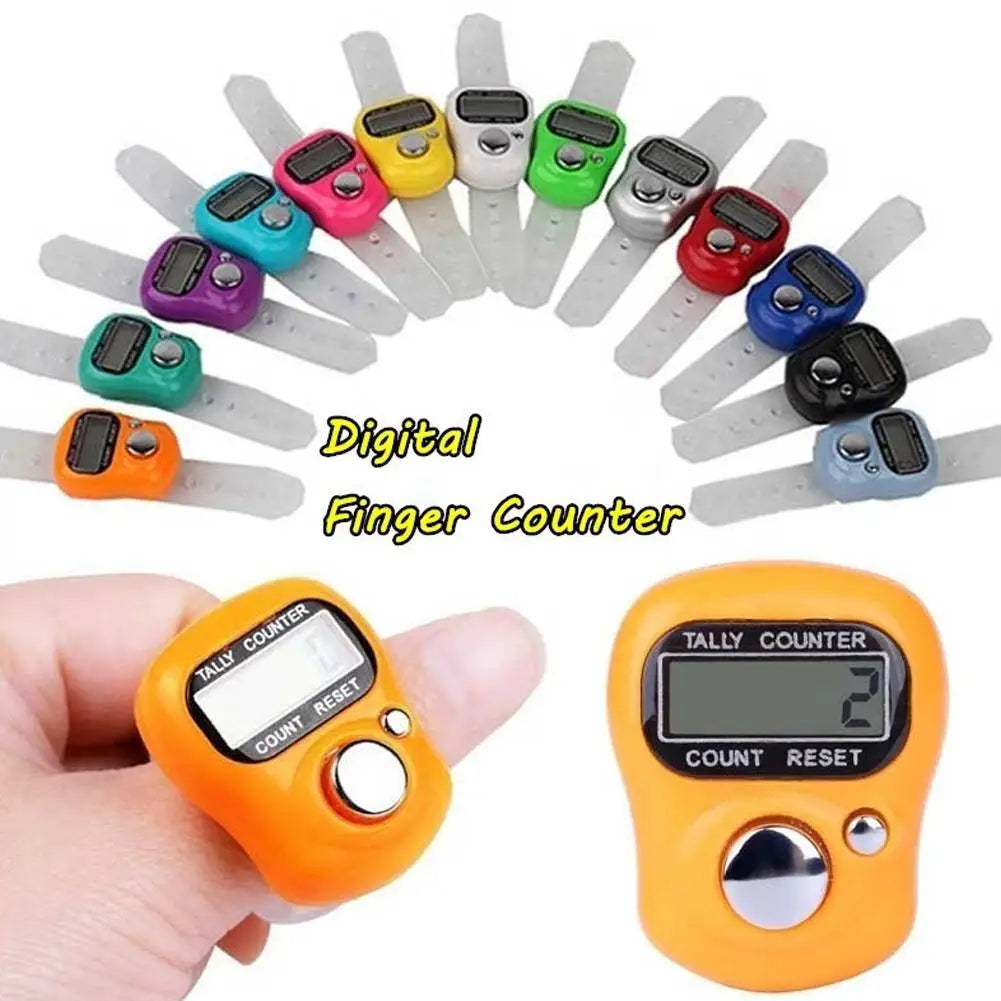 5-Digit LED Finger Ring Tally Counter | Tasbih Clicker Digital Tally Counter PLUSH