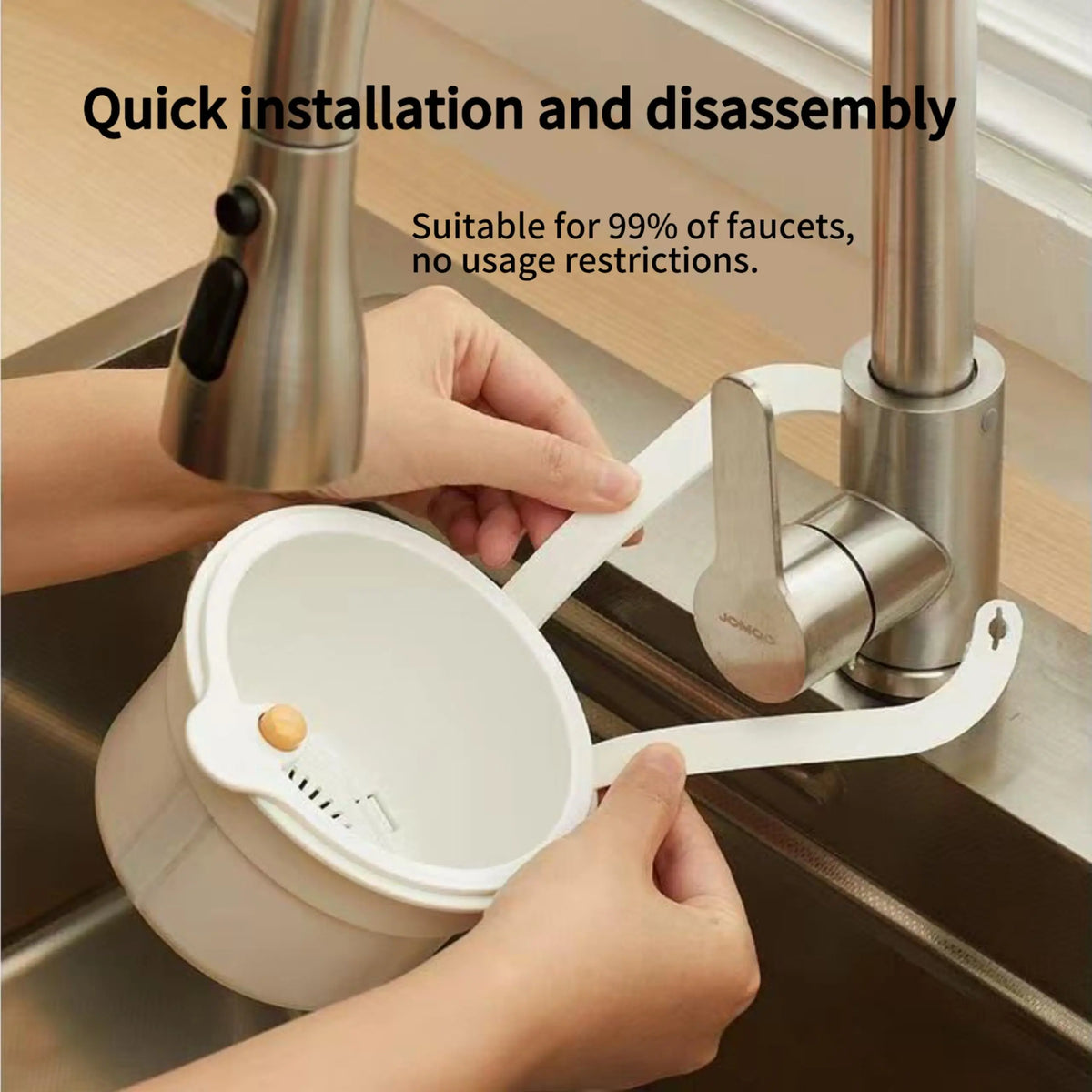 Self-Cleaning Sink Strainer Basket – Faucet Hanging Waste Catcher Sink Strainer Basket PLUSH