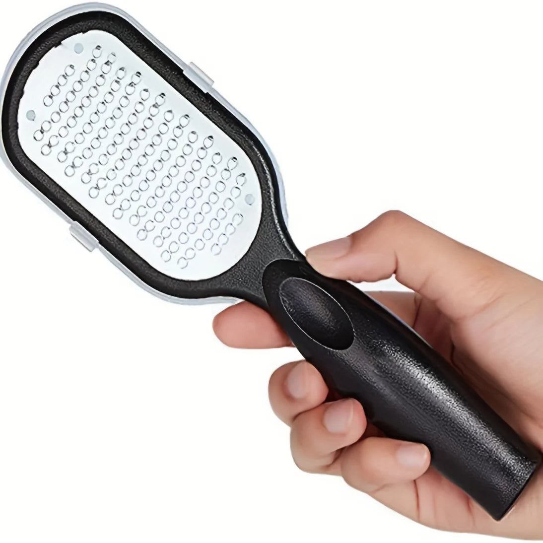 Stainless Steel Foot File & Callus Remover with Splash Guard Foot File Rasp PLUSH 1 PC