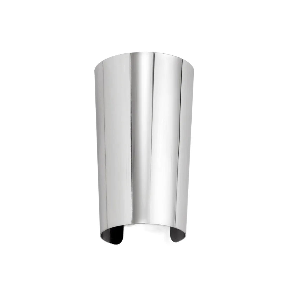 Wide Open Cuff Bangle – Bold Smooth Surface Statement Bracelet Cuff Bangle Bracelet PLUSH Silver-Long