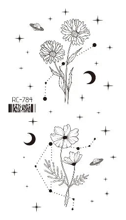 Pink Butterfly Temporary Tattoo Sticker – Waterproof Body Art Temporary Tattoo PLUSH RC-784