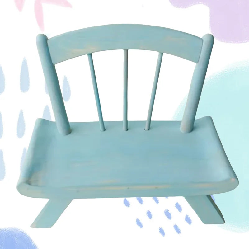 Vintage Wooden Chair & Bed Newborn Photography Props Photography Props PLUSH