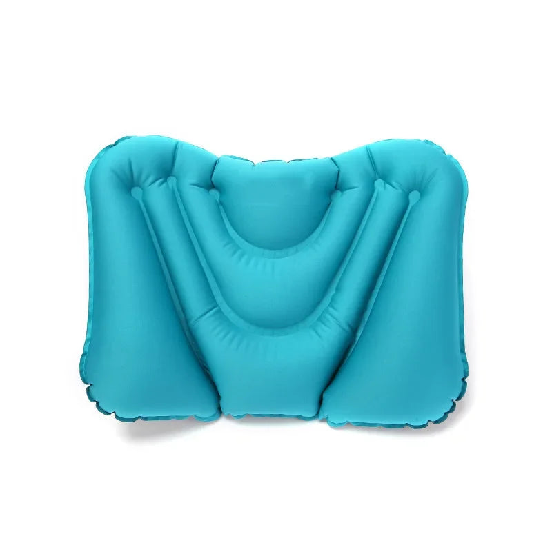 Inflatable Lumbar Support Pillow – Office, Car & Travel Cushion Inflatable Lumbar Pillow PLUSH Sky blue See below for size descriptions