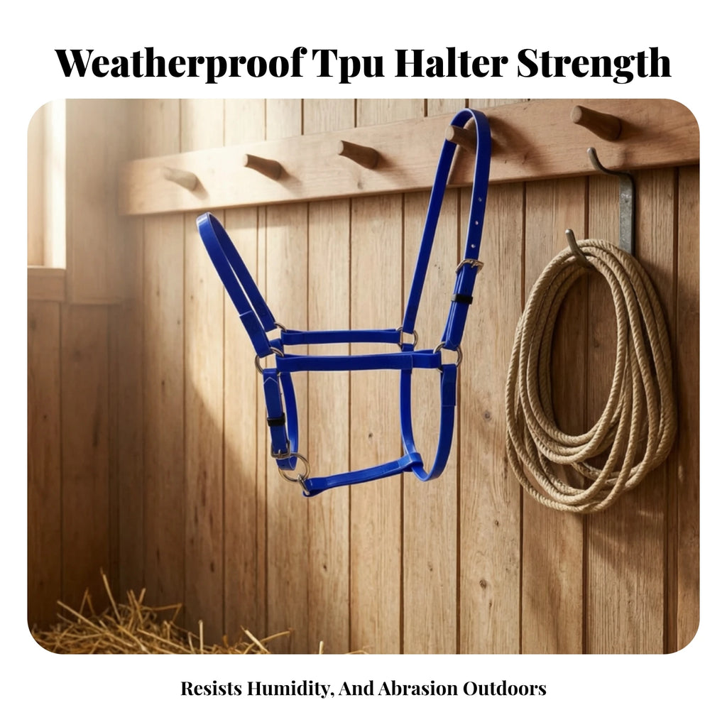 TPU Horse Halter – Adjustable Anti-Rub Equestrian Tack Horse Halter PLUSH