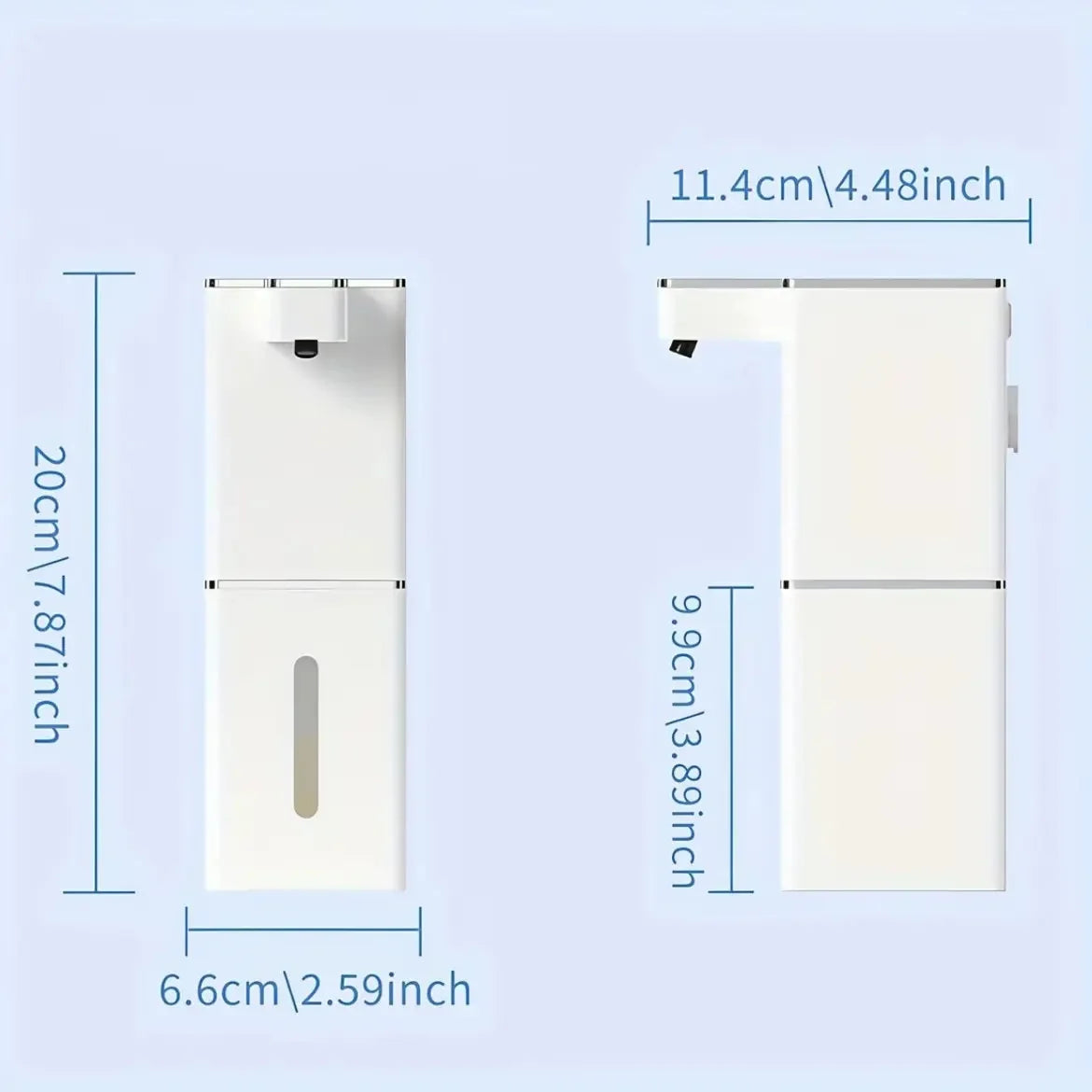 USB Rechargeable Automatic Foam Soap Dispenser – Desktop Foam Soap Dispenser PLUSH