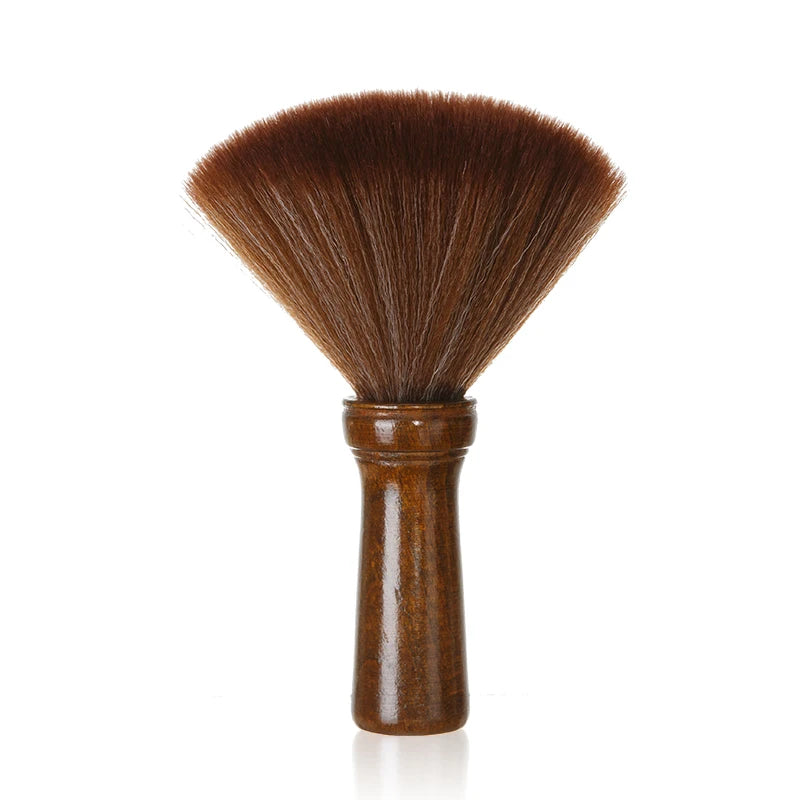 WANMEI Soft Bristle Wood Handle Barber Neck Duster Brush Barber Neck Duster PLUSH H197-OPP bag