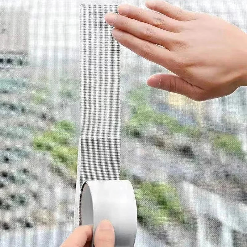 Window Screen Repair Tape – Self-Adhesive Fiberglass Mesh Patch Screen Repair Tape PLUSH