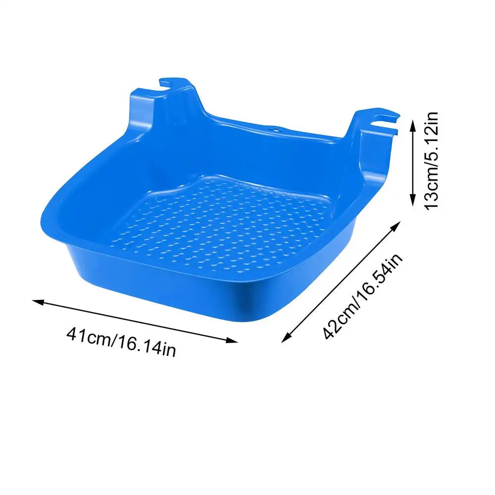 Portable Foot Bath Basin for Pool, Spa & Outdoor Use Foot Soak Basin PLUSH Blue