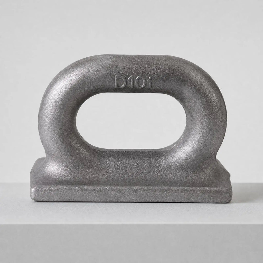 Marine Weldable D-Shape Oval Eye Plate | Flat Base Rigging Weldable Eye Plate PLUSH