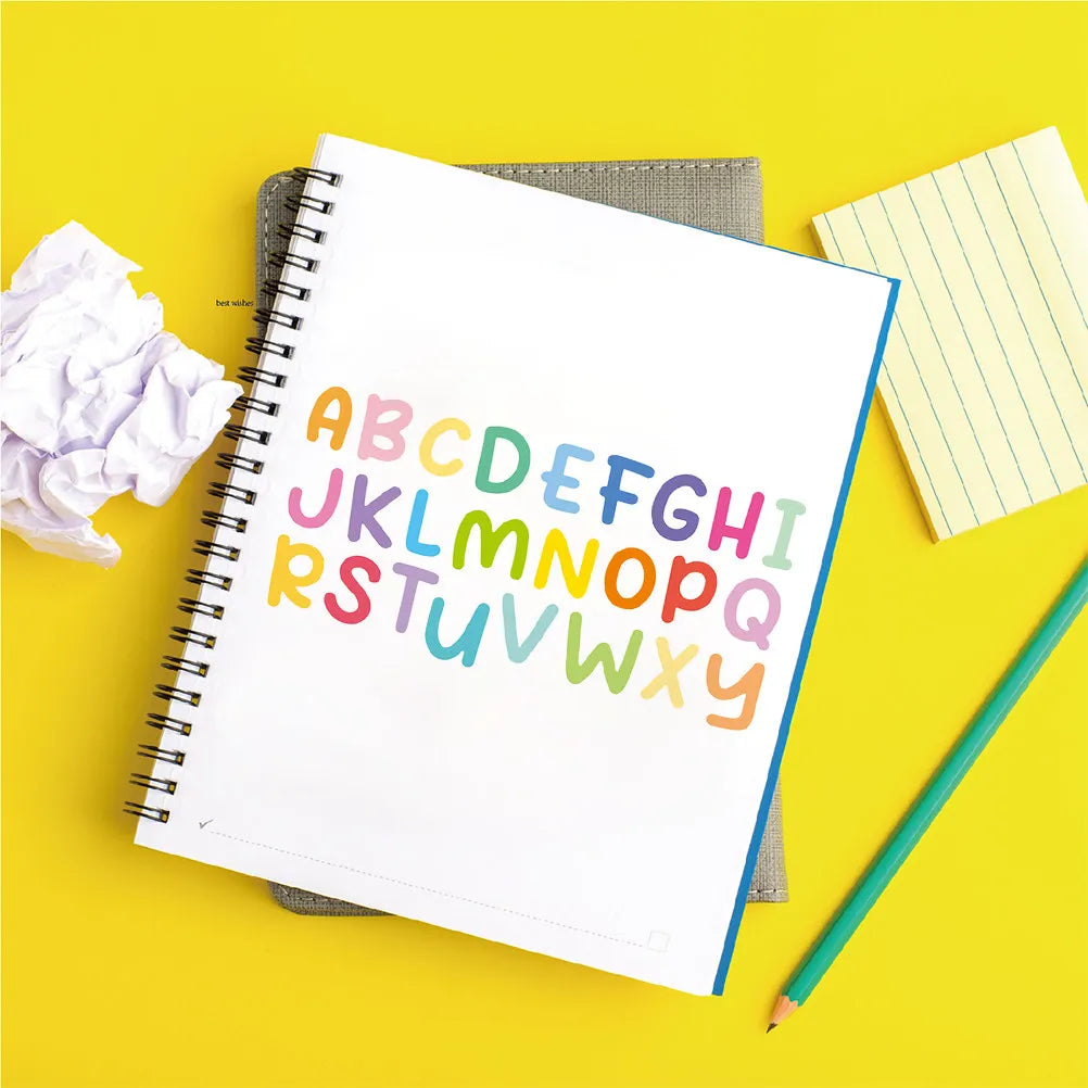 10 Sheets Colorful Alphabet & Number Stickers | Self Adhesive Craft Sticker Sheets PLUSH Default Title