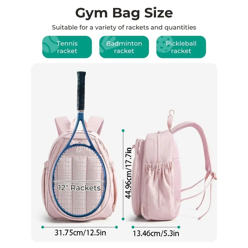 20L Waterproof Tennis & Pickleball Backpack | Racket Bag Sports Racket Backpack PLUSH
