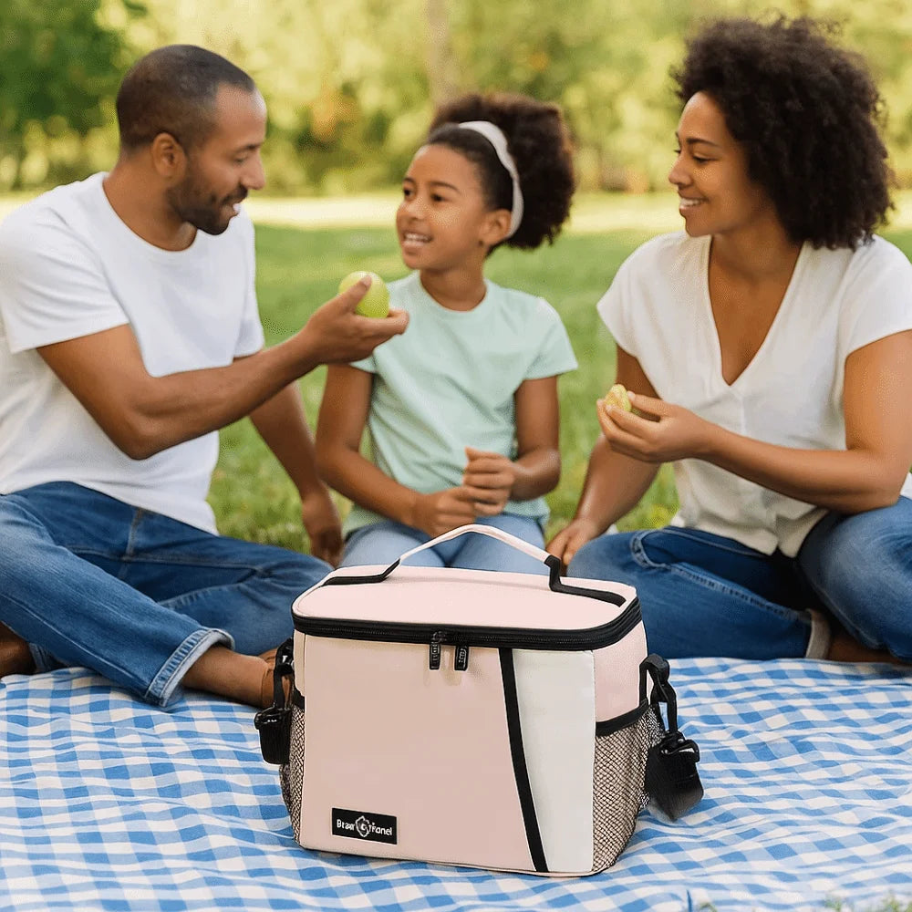 Large Capacity Leakproof Picnic Bag with Shoulder Strap Insulated Picnic Bag PLUSH