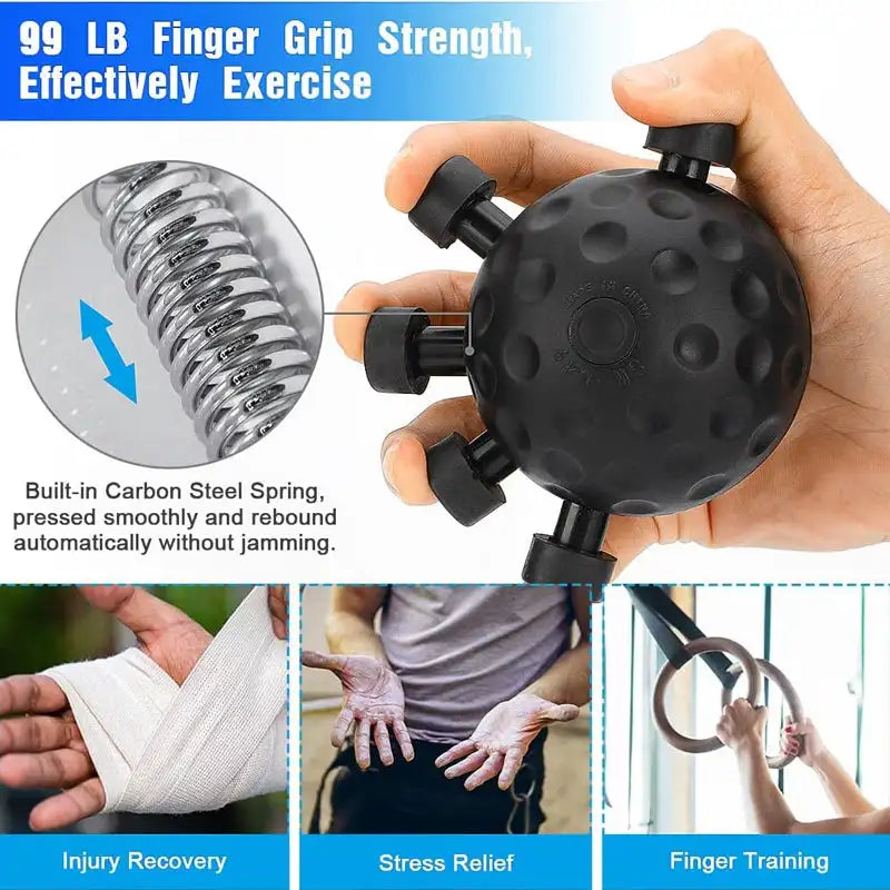 Finger Exerciser Hand Grip Strengthener for Rock Climbing Grip Strengthener PLUSH