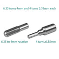Magnetic 6.35mm to 4mm Hex Bit Adapter for Power Drills Drill Bit Adapter PLUSH 2Pcs