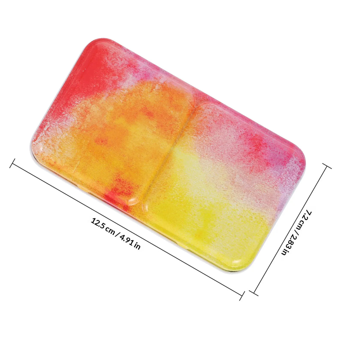 Watercolor Mixing Box – Iron Frame & Empty Plastic Pans Watercolor Palette Box PLUSH