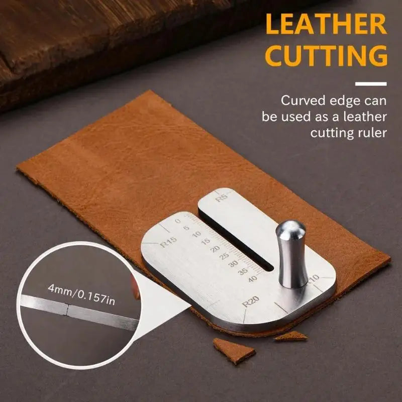 Leather Stitching Punch Aid Tool – Stainless Steel Prong Hook Leather Craft Tool PLUSH
