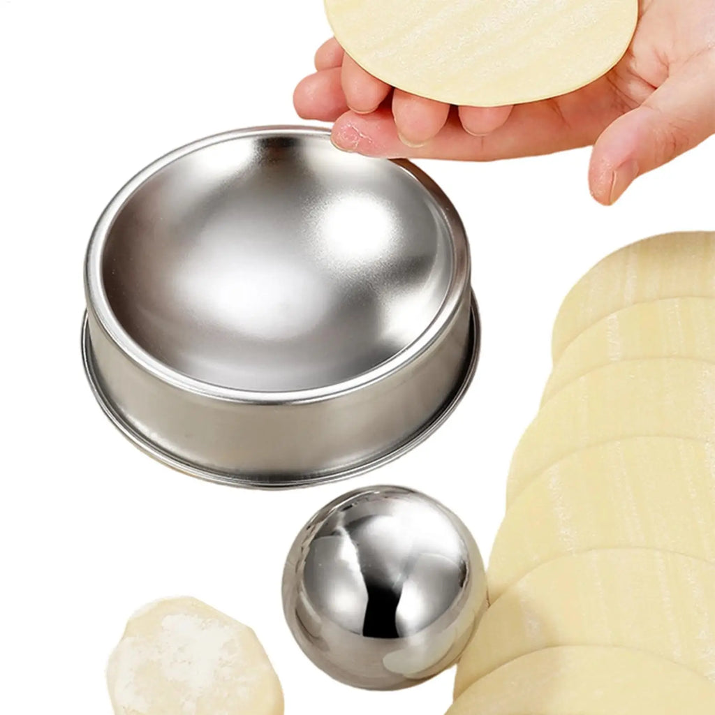 Stainless Steel Dumpling Wrapper Press & Dough Mold Tool Dough Wrapper Press PLUSH