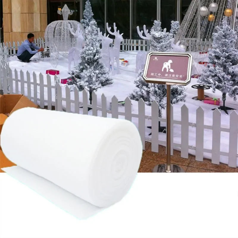 Christmas Artificial Snow Blanket 1M×1.5M – Fluffy Winter Décor Christmas Snow Blanket PLUSH
