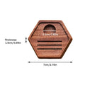 Wooden Hexagon Espresso Puck Screen Stand 51/53/58MM Coffee Accessory Stand PLUSH Coffee