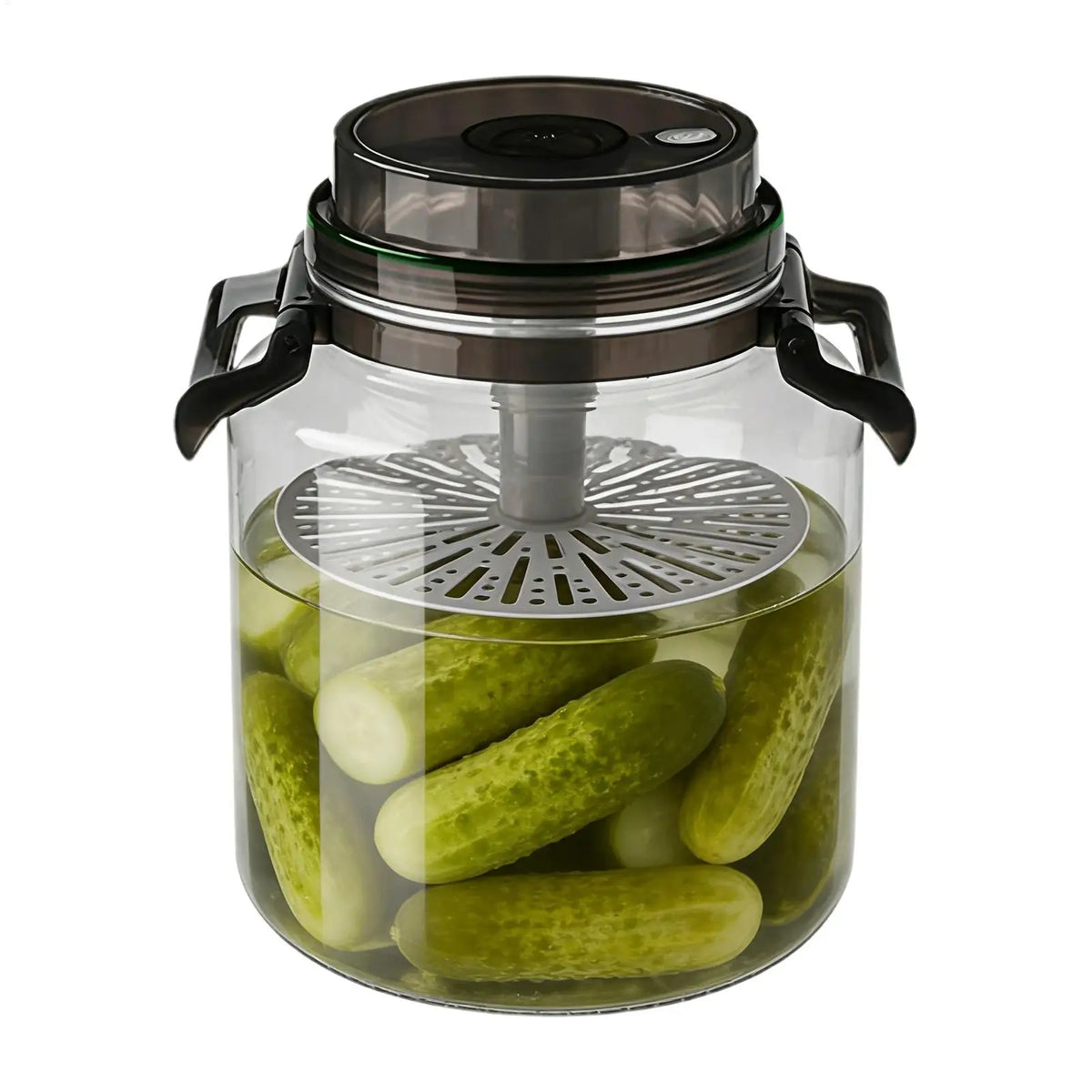 5L Airtight Pickle Jar with Lid & Handle | Clear Storage Food Storage Jar PLUSH