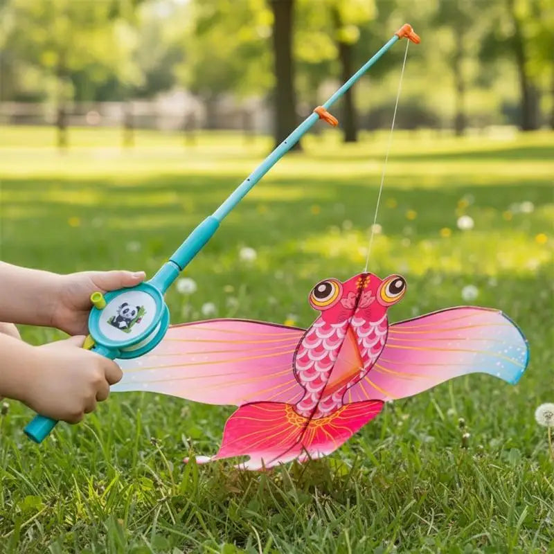 Cartoon Eagle Foldable Mini Kite for Kids – 50m Line & Handle Kids Outdoor Kite PLUSH