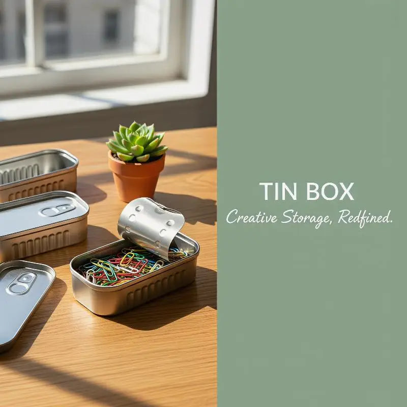 Sardine Can Design Tin Box – Small Item Storage Organizer Novelty Tin Box PLUSH