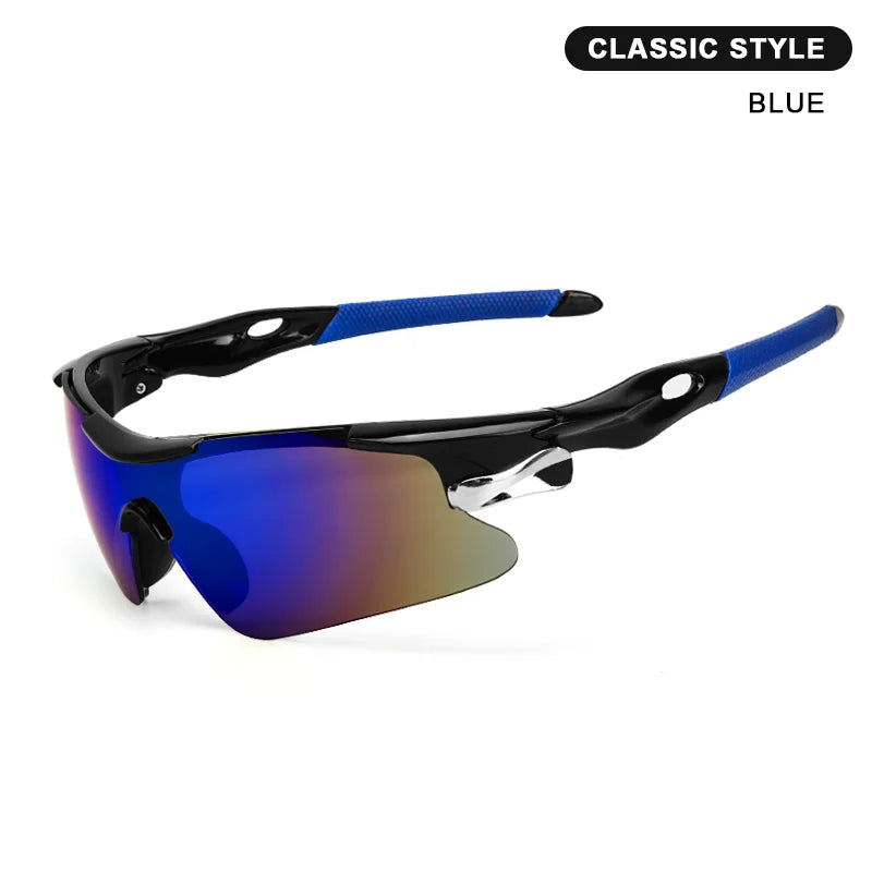 RIDERACE UV400 Cycling Sunglasses – Road & MTB Bike Eyewear Cycling Sunglasses PLUSH BLUE