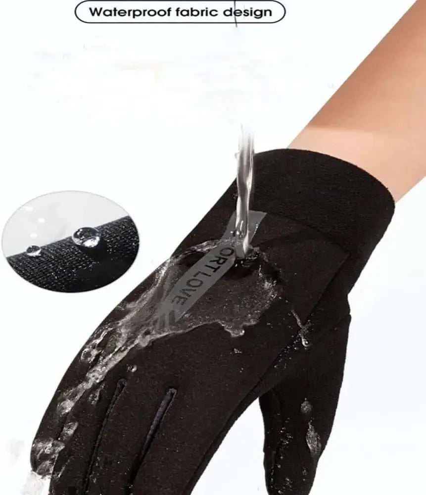 Waterproof Touchscreen Winter Gloves – Unisex Anti-Slip Winter Sports Gloves PLUSH