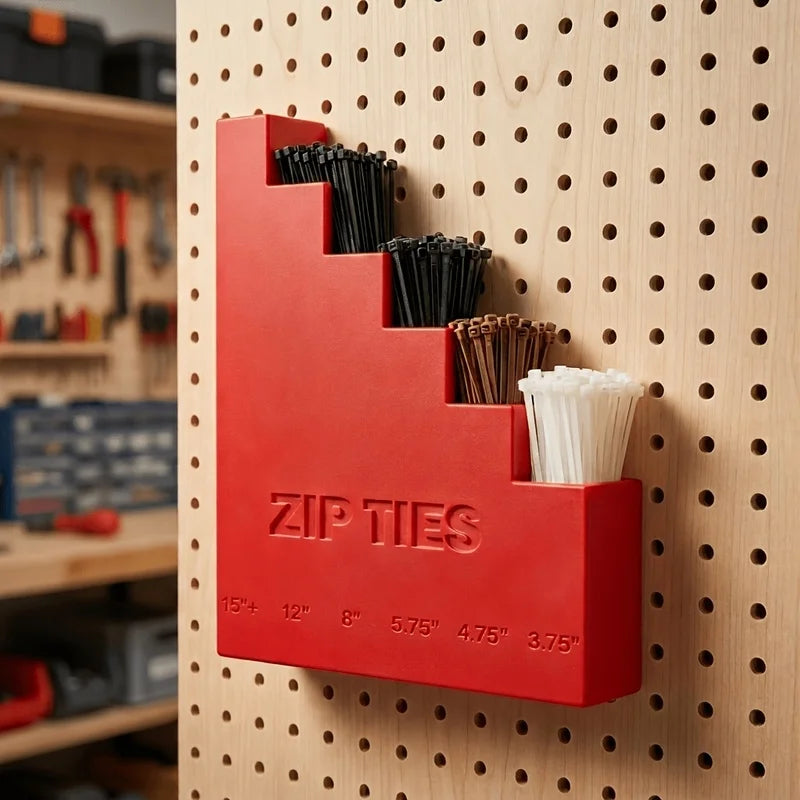 Wall Mount Zip Tie Organizer Rack – Multi-Layer Garage Storage Garage Storage Rack PLUSH