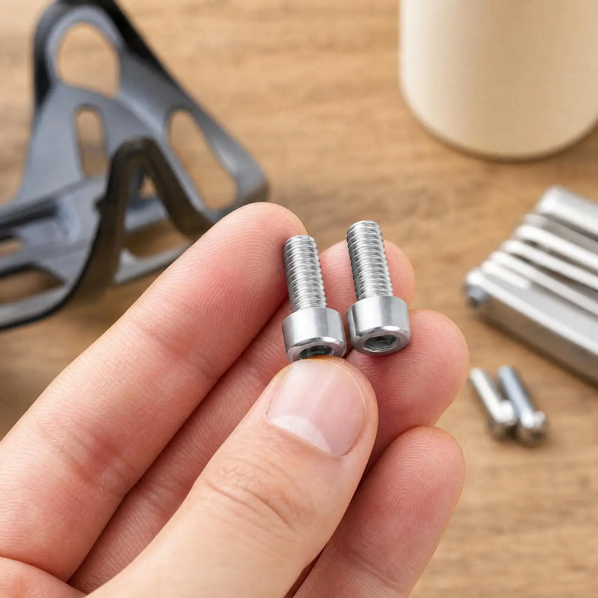 Stainless Steel Bike Bottle Cage Screws M5x12mm Hex Cap Bolts Bike Mounting Screws PLUSH