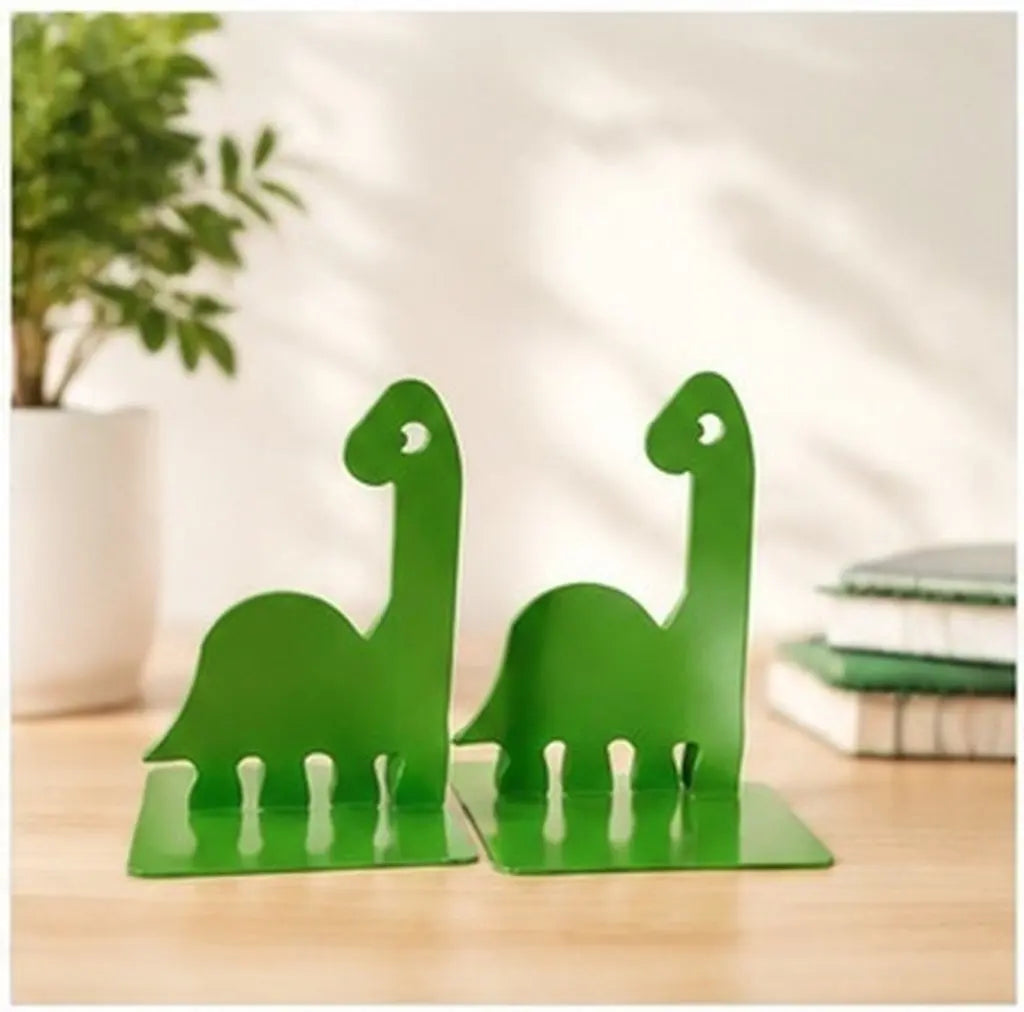 Metal Bookends Desktop Book Stand Holder – 1 Pair Iron Metal Bookends PLUSH