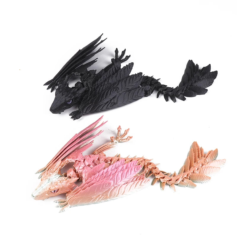 3D Printed Articulated Dragon Archaeopteryx Model Toy Articulated Model Toy PLUSH