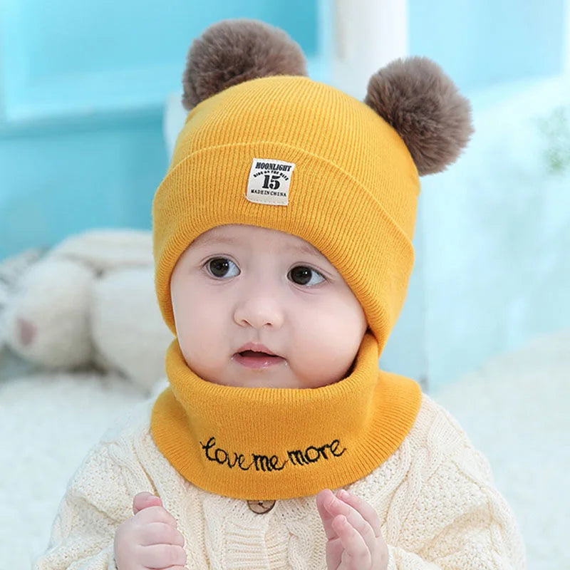 Kids Winter Cartoon Hat – Thickened Cotton Warm Baby Cap Kids Winter Hat PLUSH